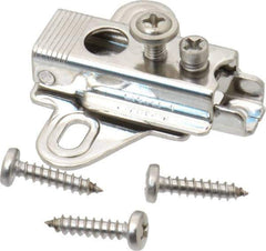 Sugatsune - 41.5mm Long x 48mm Wide x 18mm Thick, Hinge Mounting Plate - 304 Stainless Steel, Polished Finish - Exact Tool & Supply