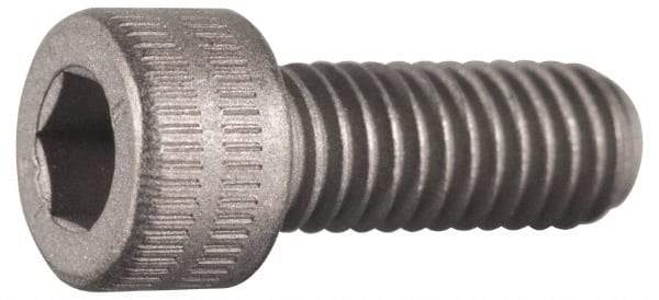 Made in USA - #2-56 UNC Hex Socket Drive, Socket Cap Screw - Grade A-286 Alloy Steel, Passivated Finish, Fully Threaded, 1/4" Length Under Head - Exact Tool & Supply
