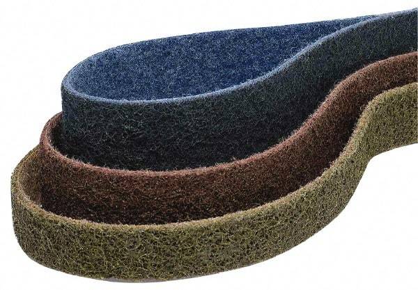 Brite Star - 3" Wide x 132" OAL, 120 Grit, Aluminum Oxide Abrasive Belt - Aluminum Oxide, Medium, Nonwoven, Series SC-LS - Exact Tool & Supply