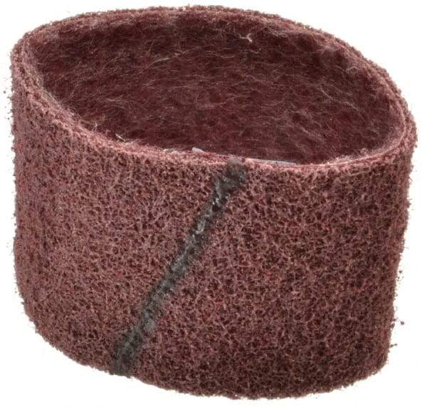 Brite Star - 3" Wide x 10-11/16" OAL, 120 Grit, Aluminum Oxide Abrasive Belt - Aluminum Oxide, Medium, Nonwoven, Series SC-BS - Exact Tool & Supply