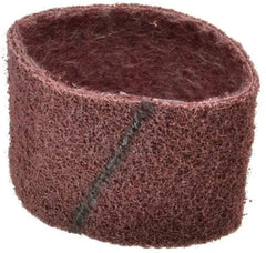 Brite Star - 3" Wide x 10-11/16" OAL, 120 Grit, Aluminum Oxide Abrasive Belt - Aluminum Oxide, Medium, Nonwoven, Series SC-BS - Exact Tool & Supply