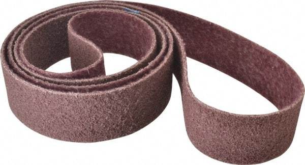 Brite Star - 3" Wide x 132" OAL, 120 Grit, Aluminum Oxide Abrasive Belt - Aluminum Oxide, Medium, Nonwoven, Series SC-BS - Exact Tool & Supply