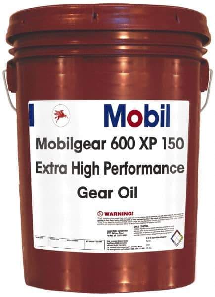 Mobil - 5 Gal Pail, Mineral Gear Oil - ISO 150 - Exact Tool & Supply