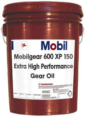 Mobil - 5 Gal Pail, Mineral Gear Oil - ISO 150 - Exact Tool & Supply