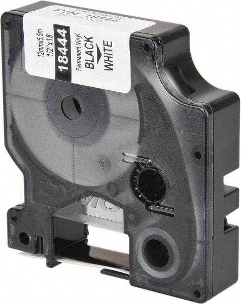 Dymo - 216" Long, White Vinyl Tape - For Rhino 3000, RHINO 4200, 5000, 5200, 6000, 6500 - Exact Tool & Supply