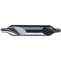 Chicago-Latrobe - #4 Plain Cut 60° Incl Angle High Speed Steel Combo Drill & Countersink - Exact Tool & Supply