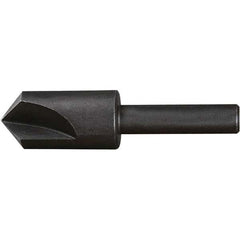 Chicago-Latrobe - 1/2" Head Diam, 1/4" Shank Diam, 3 Flute 90° High Speed Steel Countersink - Exact Tool & Supply