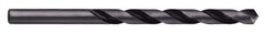 Chicago-Latrobe - 31/64" 118° High Speed Steel Jobber Drill - Oxide Finish, Right Hand Cut, Spiral Flute, Straight Shank, 5-7/8" OAL, Split Point - Exact Tool & Supply