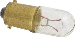 Eaton Cutler-Hammer - 0.9 Watt, 6 Volt, Incandescent Miniature & Specialty T3-1/4 Lamp - Bayonet Base, 0.01 to 0.999 Equivalent Range, Warm (1,000 to 3,000), Dimmable, 1-1/4" OAL - Exact Tool & Supply