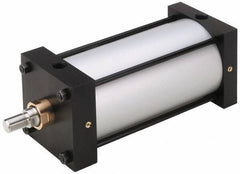 Parker - 4" Stroke x 6" Bore Double Acting Air Cylinder - 3/4 Port, 1-14 Rod Thread, 250 Max psi, -10 to 165°F - Exact Tool & Supply