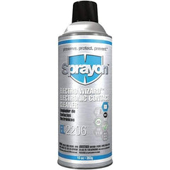 Sprayon - 10 Ounce Aerosol Electrical Grade Cleaner/Degreaser - 12,500 Volt Dielectric Strength, Flammable, Plastic Safe - Exact Tool & Supply