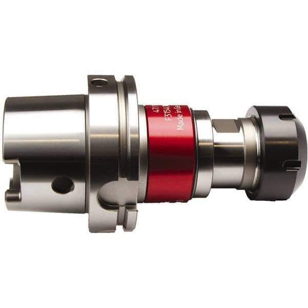 Emuge - HSK100A Taper Shank Tension & Compression Tapping Chuck - M12 Min Tap Capacity, 138mm Projection, Through Coolant - Exact Tool & Supply