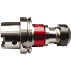Emuge - HSK100A Taper Shank Tension & Compression Tapping Chuck - M12 Min Tap Capacity, 138mm Projection, Through Coolant - Exact Tool & Supply