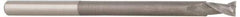 Accupro - 7/16", 1" LOC, 7/16" Shank Diam, 6" OAL, 4 Flute, Solid Carbide Square End Mill - Single End, AlTiN Finish, Spiral Flute, 40° Helix, Centercutting, Right Hand Cut, Right Hand Flute - Exact Tool & Supply