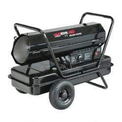 Heatstar - 125,000 BTU Rating, Kerosene Forced Air Heater with Thermostat - 3,000 Sq Ft Max Heating Area, 14 Gal Capacity, Fuel with Kerosene - Exact Tool & Supply
