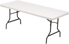 ALERA - 72" Long x 30" Wide x 29" High, Rectangular Folding Table - Platinum - Exact Tool & Supply