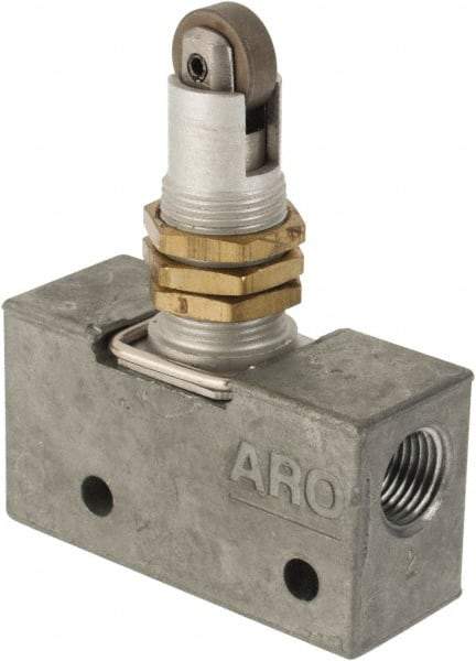 ARO/Ingersoll-Rand - Mechanically Operated Valves Valve Type: 3-Way CV Rating: 0.195 - Exact Tool & Supply
