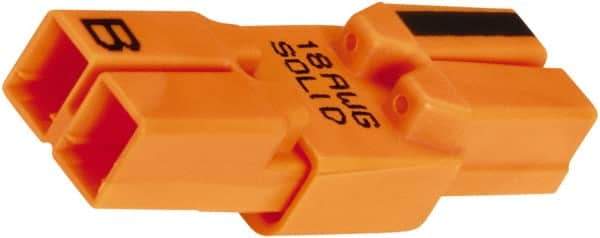 Ideal - 2 Poles, 18 AWG, Luminaire Quick Disconnect - For Use with Nonresidential Fluorescent Luminaires - Exact Tool & Supply