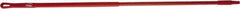 Vikan - 52 x 1" Fiberglass Squeegee Handle - European Threaded Connection, Red - Exact Tool & Supply