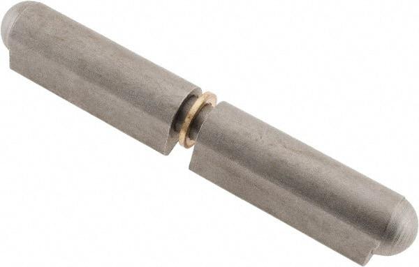 Value Collection - 5-29/32" Long x 0.787" Wide x 0.984" Thick, Weld On Hinge - Steel with Steel Pin - Exact Tool & Supply