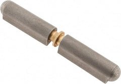 Value Collection - 4.724" Long x 0.63" Wide x 0.787" Thick, Weld On Hinge - Steel with Brass Pin - Exact Tool & Supply