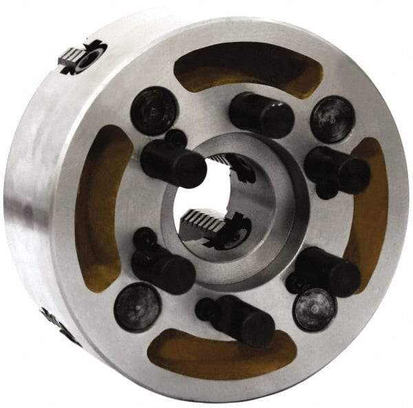 Gibraltar - 4 Jaws, 20" Diam, Independent Manual Lathe Chuck - D1-11 Mount Spindle, Reversible, 800 Max RPM, 6.2992" Through Hole Diam, Cast Iron - Exact Tool & Supply