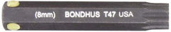 Bondhus - Star Hex Drive Bit - 2" OAL - Exact Tool & Supply