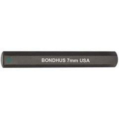Bondhus - 7mm Hex Drive Bit - Exact Tool & Supply