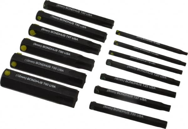 Bondhus - 13 Piece Hex Drive Bit Set - Exact Tool & Supply