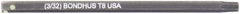 Bondhus - Star Hex Drive Bit - 2" OAL - Exact Tool & Supply