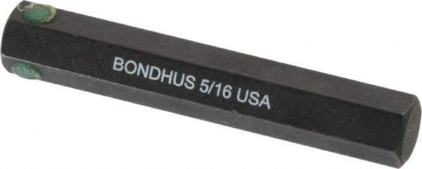 Bondhus - 5/16" Hex Drive Bit - 2" OAL - Exact Tool & Supply