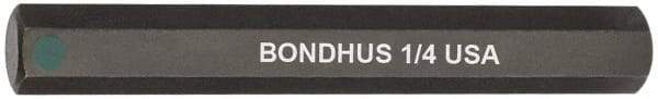 Bondhus - 1/4" Hex Drive Bit - 2" OAL - Exact Tool & Supply