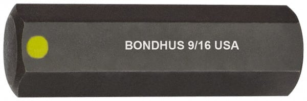 Bondhus - 9/16" Hex Drive Bit - Exact Tool & Supply