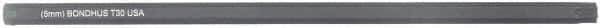Bondhus - Star Hex Drive Bit - 6" OAL - Exact Tool & Supply