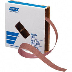 Norton - 1" x 50 Yd 40 Grit Aluminum Oxide Cloth Roll - Coarse Grade, X Weighted Backing - Exact Tool & Supply