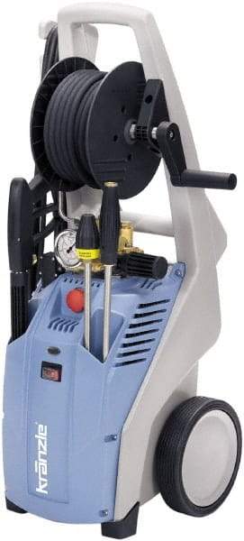 Kranzle - Electric, 20 Amp, 2 hp, 2,000 psi, 1.9 GPM, Cold Water Pressure Washer - Heavy Duty, 50' x 5/16" Hose, 120 Max Volts - Exact Tool & Supply
