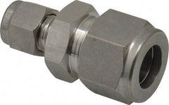 Ham-Let - 1/2 x 1/4" OD, Grade 316Stainless Steel Union - Comp x Comp Ends - Exact Tool & Supply