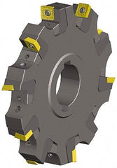 Kennametal - Shell Mount Connection, 0.739" Cutting Width, 1.029" Depth of Cut, 6" Cutter Diam, 1-1/2" Hole Diam, 14 Tooth Indexable Slotting Cutter - KSSS Toolholder, SDCT, SDCW, SDET, SDPT Insert, Neutral Cutting Direction - Exact Tool & Supply