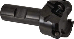 Kennametal - 47° Lead Angle, 1.8560" Max Cut Diam, 1-1/2" Min Cut Diam, 0.138" Max Depth of Cut, Indexable Chamfer & Angle End Mill - 3 Inserts, OF.T 53AF.N.. Insert Style, 77.4mm OAL, Straight Shank - Exact Tool & Supply