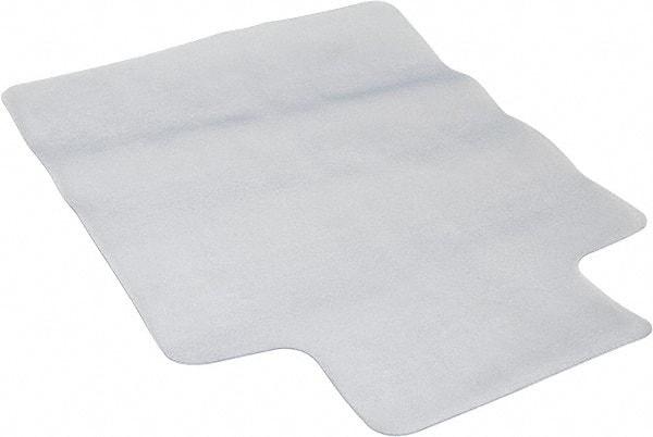 Aleco - 48" Long x 36" Wide, Chair Mat - Single Lip, Straight Edge Style, Texured Both Sides - Exact Tool & Supply