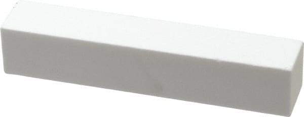 Norton - 220 Grit Aluminum Oxide Square Dressing Stick - 4 x 3/4 x 3/4, Very Fine Grade, Vitrified Bond - Exact Tool & Supply