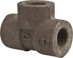 Made in USA - Size 1/4", Class 3,000, Forged Carbon Steel Black Pipe Tee - 3,000 psi, Socket Weld End Connection - Exact Tool & Supply