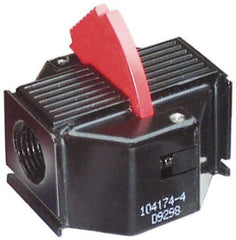 ARO/Ingersoll-Rand - Filter Safety Lockout Valve - 2-1/2" High x 2.6" Wide, For Use with ARO Filter/Regulator-Lubricators - Exact Tool & Supply