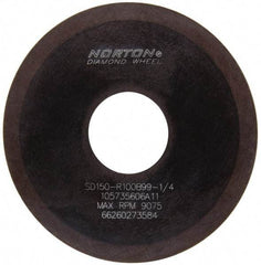 Norton - 4" Diam x 1-1/4" Hole x 1/16" Thick, 150 Grit Surface Grinding Wheel - Diamond, Type 1A1, Very Fine Grade, Resinoid Bond - Exact Tool & Supply