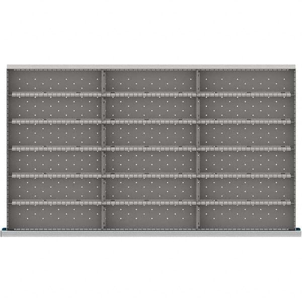 LISTA - 18-Compartment Drawer Divider Layout for 3.15" High Drawers - Exact Tool & Supply