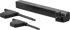 Seco - External Thread, Right Hand Cut, 5mm Shank Width x 5mm Shank Height Indexable Threading Toolholder - 16ER Insert Compatibility, CE Toolholder - Exact Tool & Supply