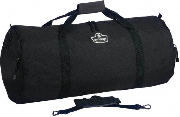 Ergodyne - 2 Pocket, 2,600 Cubic Inch, 600D Polyester Empty Duffel Bag - 23 Inch Wide x 11 Inch Deep x 12 Inch High, Black, Model No. 5020P - Exact Tool & Supply