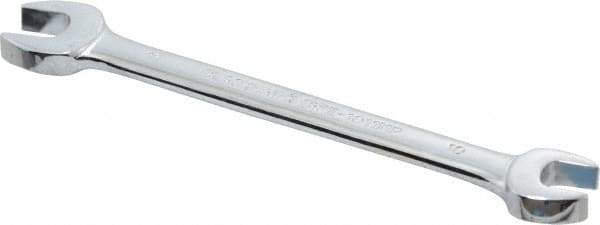 Blackhawk by Proto - 10mm x 11mm Standard Open End Wrench - 5-13/16" OAL, Double End, Chrome Finish, 15° Head Angle - Exact Tool & Supply