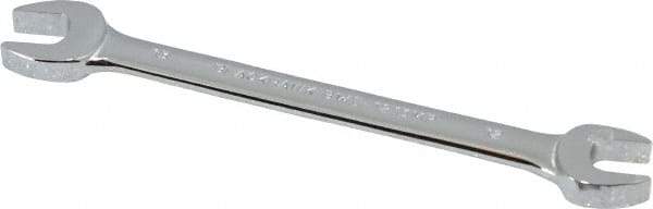 Blackhawk by Proto - 12mm x 13mm Standard Open End Wrench - 6-13/32" OAL, Double End, Chrome Finish, 15° Head Angle - Exact Tool & Supply