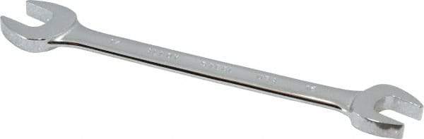Blackhawk by Proto - 16mm x 17mm Standard Open End Wrench - 8-5/16" OAL, Double End, Chrome Finish, 15° Head Angle - Exact Tool & Supply
